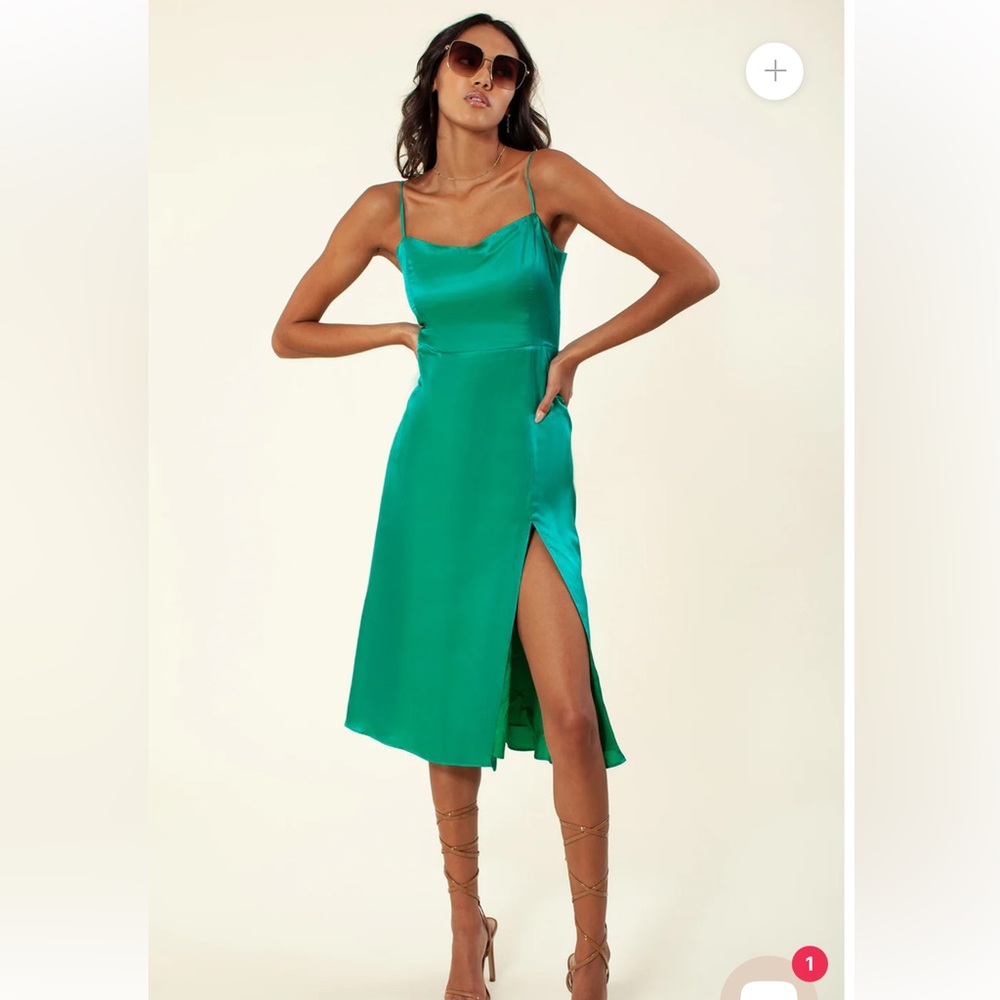 HALE BOB Manavi Solid Silk Dress